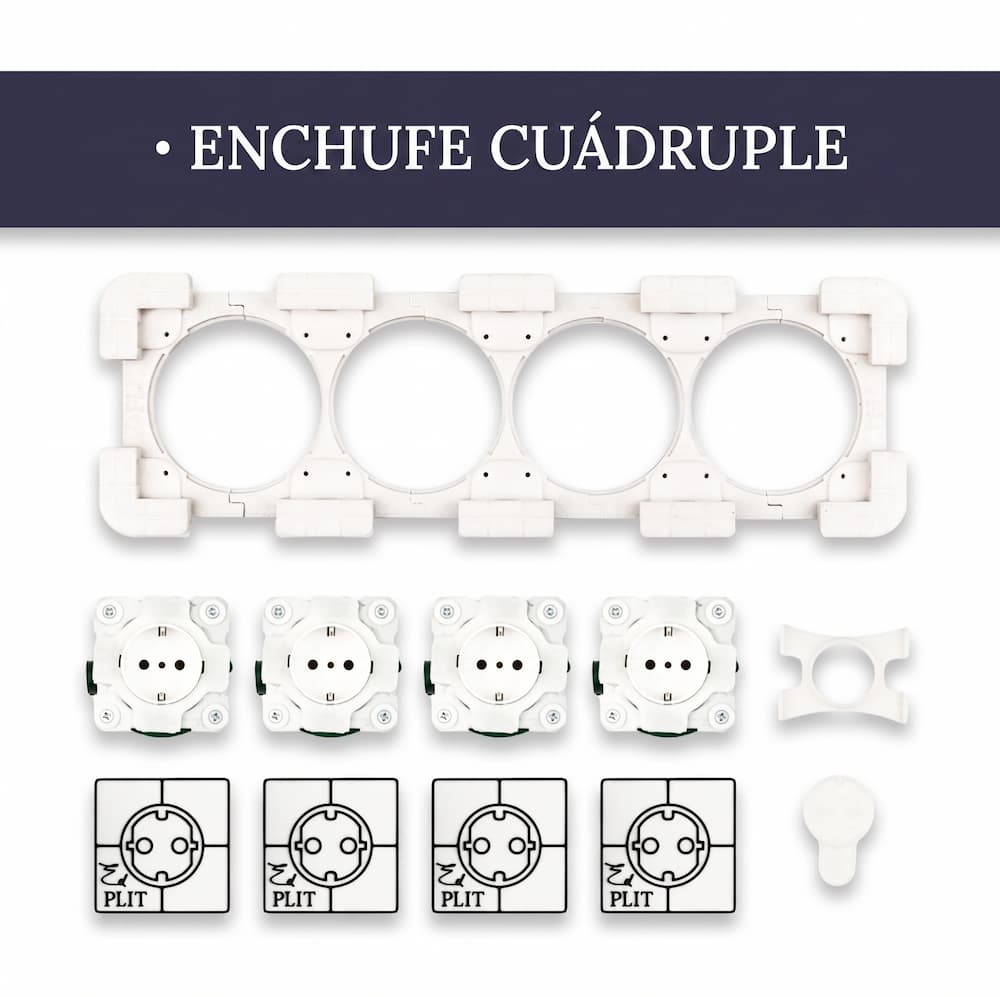 Marco Oculto Cuádruple EDPLIT - Vista frontal